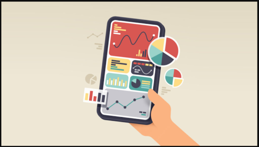 a man in an office working on performance analytics using his computer