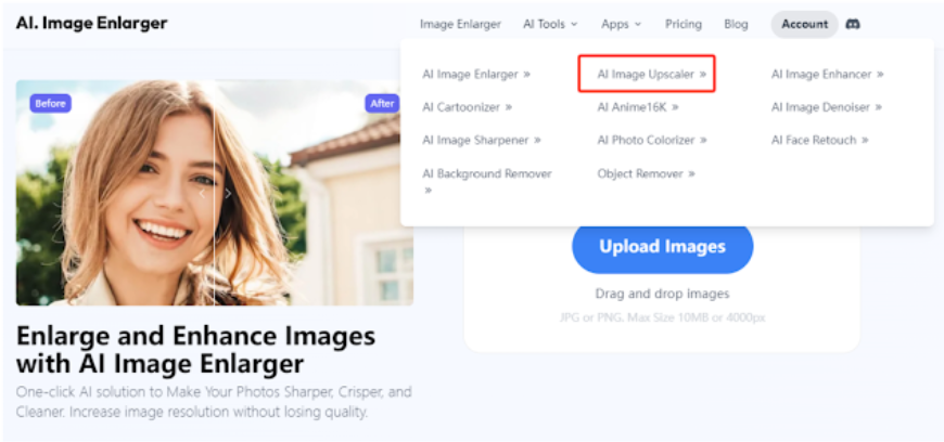 ai image upscaler