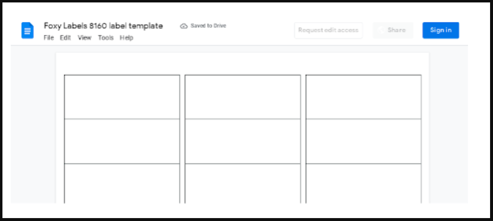 avery 8160 template for google docs