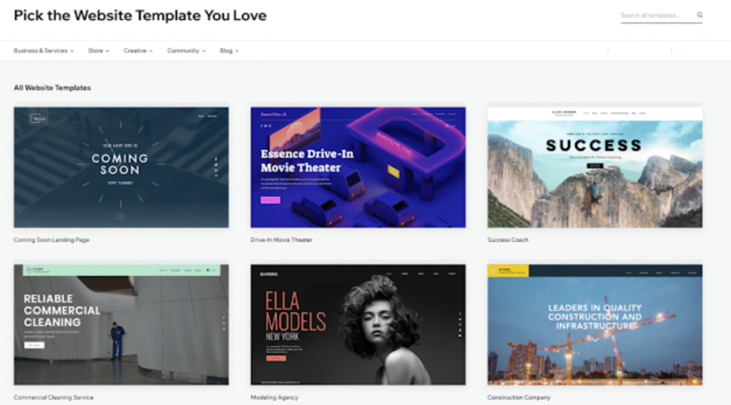 choose the best templates for your sites