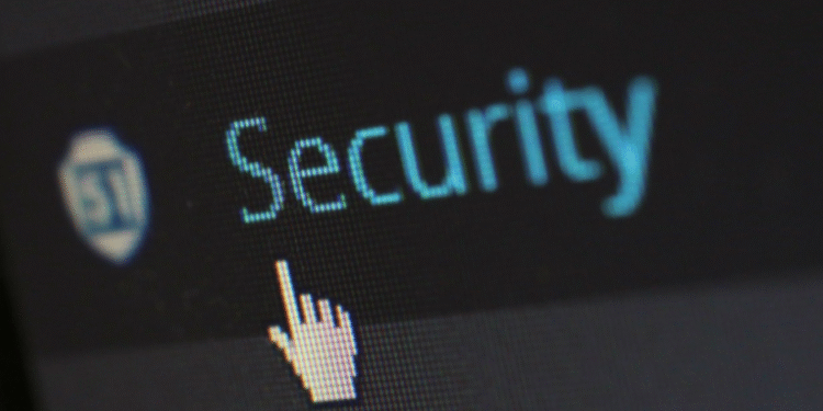 click on security button