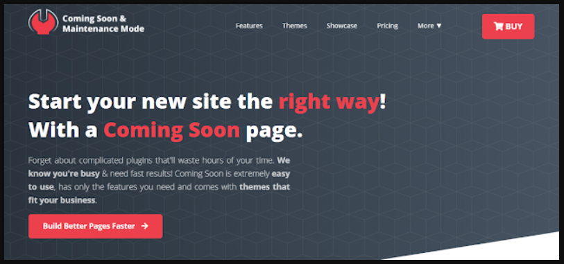 coming soon and maintenence mode