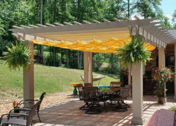 kinds of pergola shades