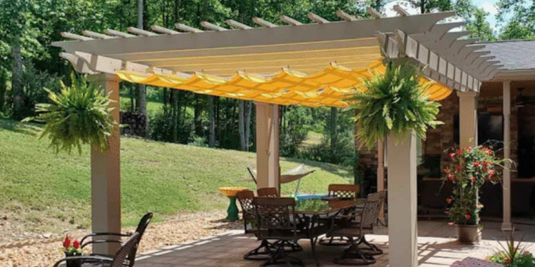 kinds of pergola shades