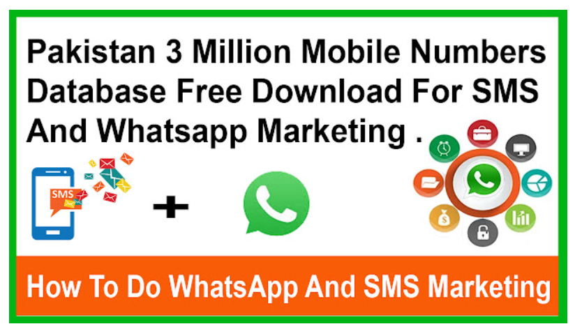 pakistan 3 million mobile number database